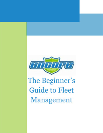 The Beginner's Guide To Fleet Management - Encore Protection
