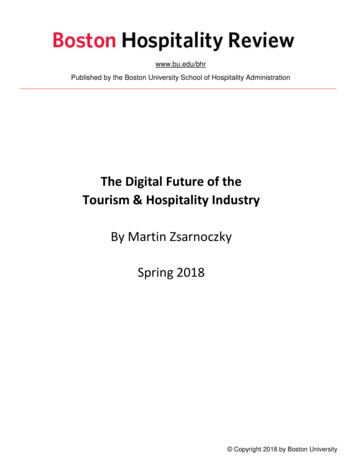 The Digital Future Of The Tourism & Hospitality Industry