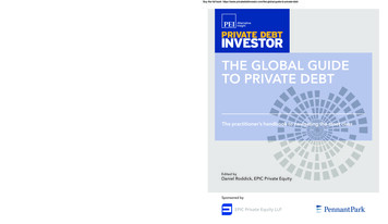 THE GLOBAL GUIDE TO PRIVATE DEBT