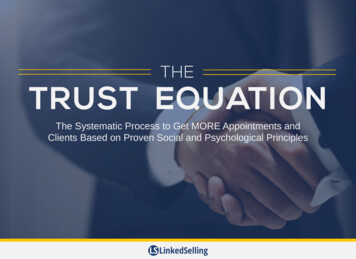 THE TRUST EQUATION