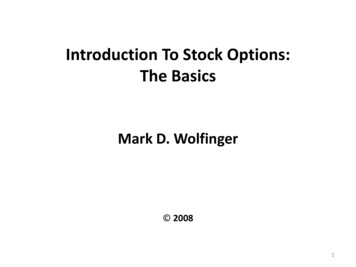 Introduction To Stock Options: The Basics