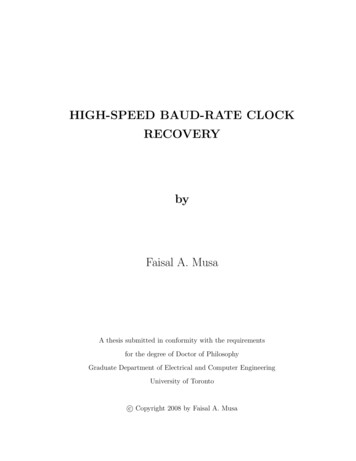 HIGH-SPEED BAUD-RATE CLOCK RECOVERY By