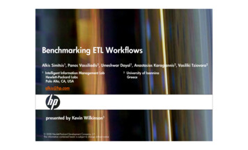 Benchmarking ETL Workflows - TPC