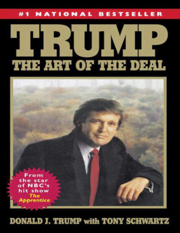 Trump: The Art Of The Deal - Propmgmtforms 
