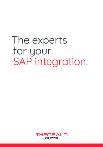 The Experts For Your SAP Integration.