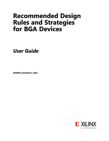 Recommended Design Rules And Strategies For BGA Devices .