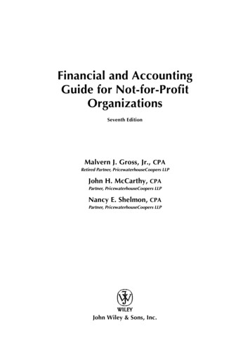 Financial And Accounting Guide For Not-for-Profit .