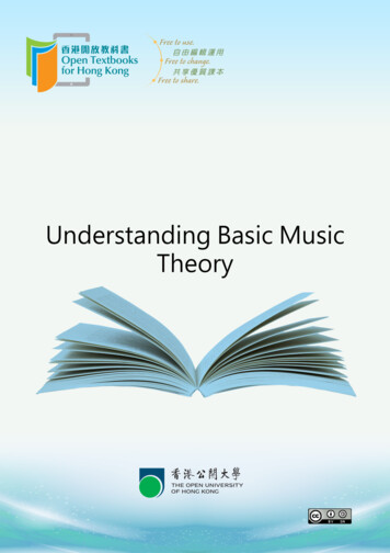 Understanding Basic Music Theory - Open Textbooks