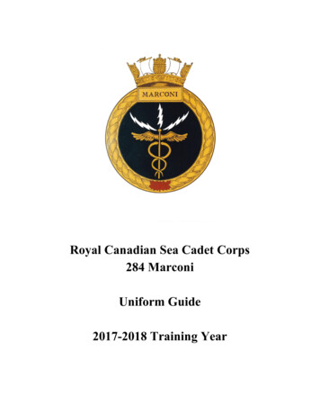 Royal Canadian Sea Cadet Corps Uniform