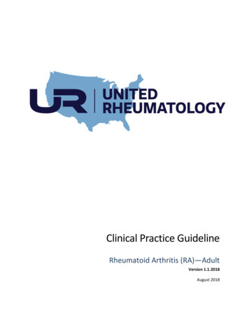 Clinical Practice Guideline - United Rheumatology