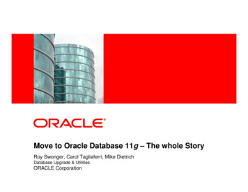 Move To Oracle Database 11g – The Whole Story