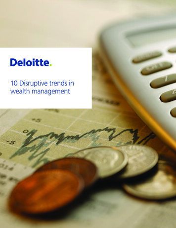 10 Disruptive Trends In Wealth Management