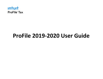 ProFile 2019-2020 User Guide - QuickBooks : Official Site