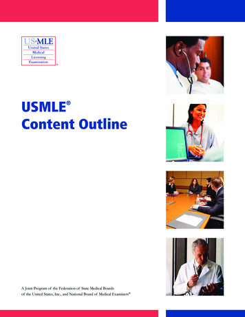USMLE Content Outline