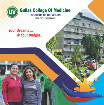 Your Dreams @ Your Budget - UV Gullas College Of Medicine