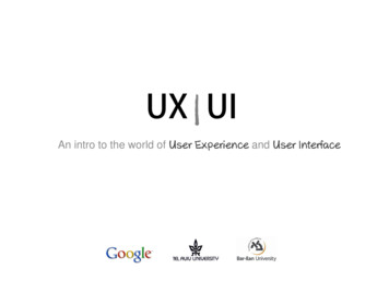 An Intro To The World Of User Experience And User Interface