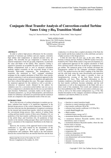 Conjugate Heat Transfer Analysis Of Convection-cooled .
