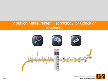 Vibration Measurement Technology For Condition Monitoring