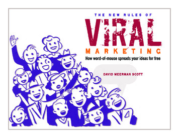The New Rules Of Viral Marketing - David Meerman Scott