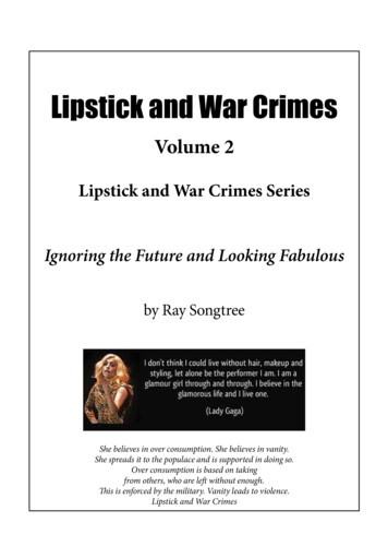 Lipstick And War Crimes