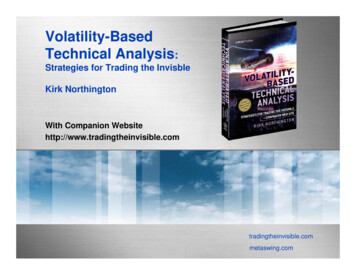 Volatility-Based ThilA L ITechnical Analysis