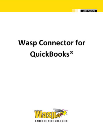 Wasp Connector For QuickBooks User Manual