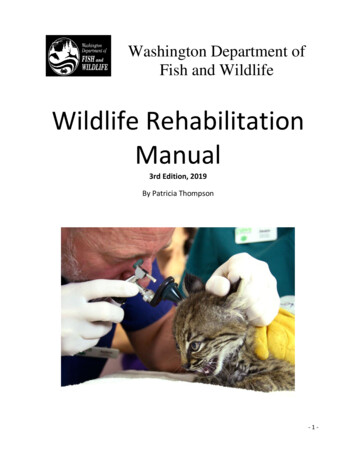 Wildlife Rehabilitation Manual - Wa