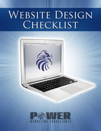 Website Design Checklist - Power Marketing