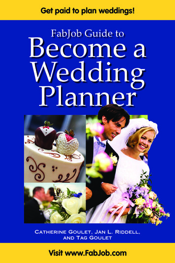 Become A FabJob Guide To Wedding Planner