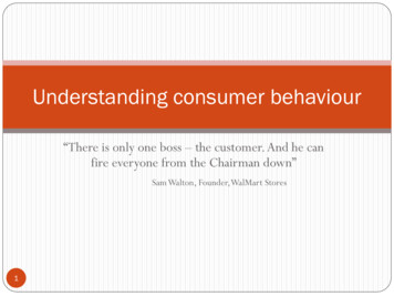 Understanding Consumer Behaviour - FTMS