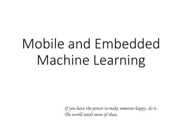 Mobile And Embedded Deep Learning - Ocw.snu.ac.kr