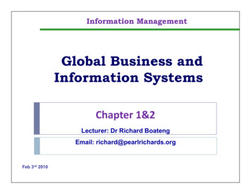 Global Business And Information Systems