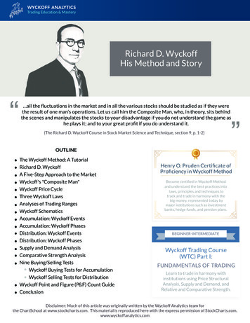 Richard D. Wyckoff His Method And Story
