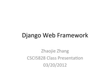 Django’Web’Framework’