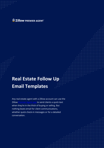 Real Estate Follow Up Email Templates