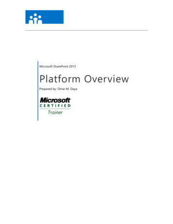 Microsoft SharePoint 2013 Platform Overview