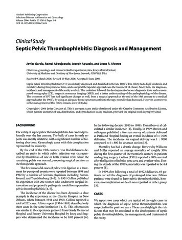 Septic Pelvic Thrombophlebitis: Diagnosis And Management