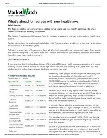 What’s Ahead For Retirees With New Health Laws