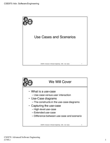 Use Cases And Scenarios - Michigan State University