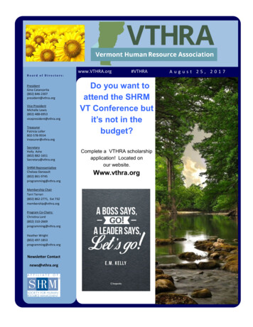 Do You Want To Attend The SHRM VT Conference But It’s Not .
