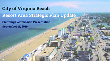 City Of Virginia Beach Resort Area Strategic Plan Update