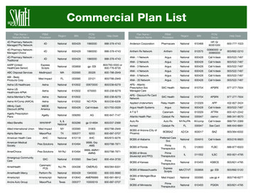 Commercial Plan List