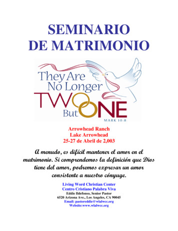 SEMINARIO DE MATRIMONIO - Wlalwcc 
