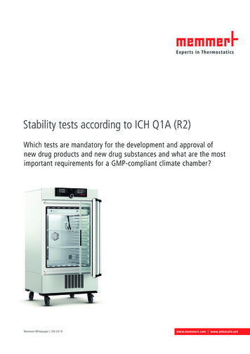 Stability Tests According To ICH Q1A (R2)
