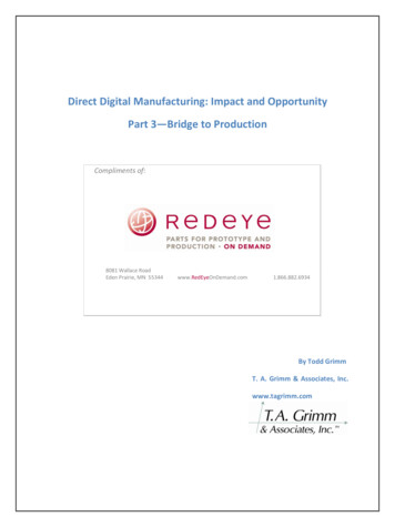 Rapid Manufacturing: Impact And Opportunity