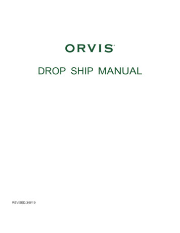 DROP SHIP MANUAL - Orvis