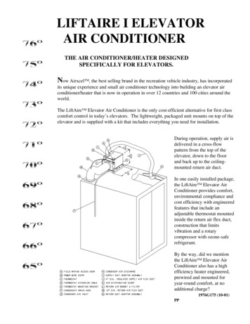 LIFTAIRE I ELEVATOR AIR CONDITIONER - RV Comfort
