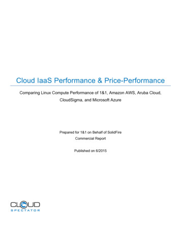Cloud IaaS Performance & Price Performance