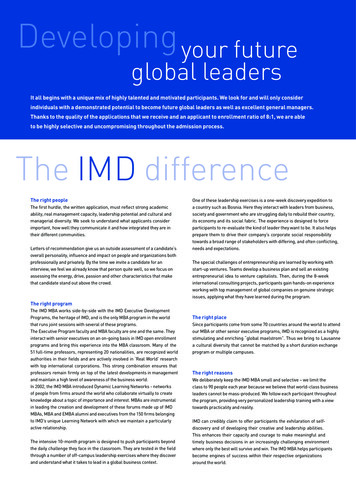 The IMD Difference