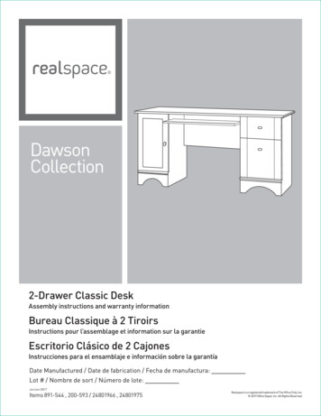 AI 2 Drawer Classic Desk - Office Depot